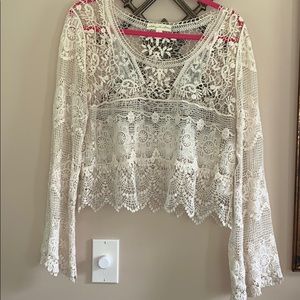 Urban Outfitters Staring at Stars lace crop top